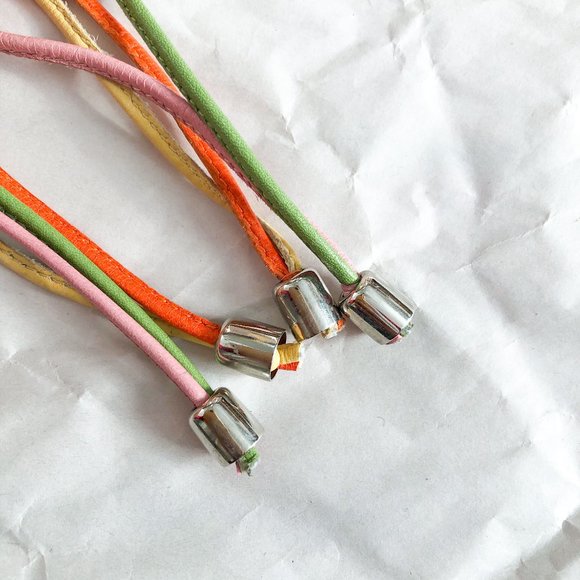 Lambertson Truex multicolored wraparound high heels Sz 37.5 + box + dustbag - Picture 7 of 11